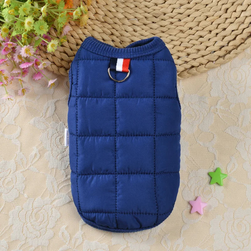 Winter Warm Dog Coat – Windproof Padded Jacket for Small Dogs, & Cats