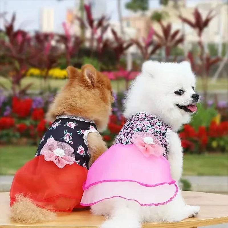 Dress for Dog Pets Clothes Chihuahua Wedding Dress Skirt Cloth Accessory Dog Pet Dress Supplies Hanbok Cat Costume