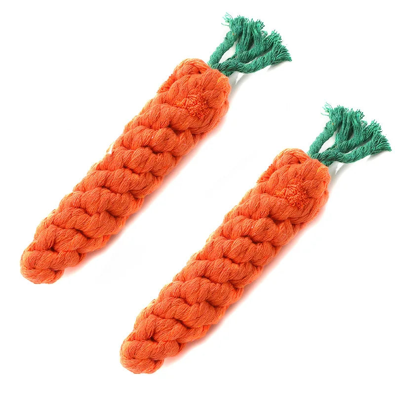 1pc Pet Dog Toys Cartoon Animal Dog Chew Toys Durable Braided Bite Resistant Puppy Molar Cleaning Teeth Cotton Rope Toy