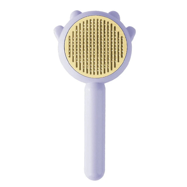 1Pcs Pet Hair Removal Brush Grooming Comb Self Cleaning Dog Slicker Brush with Massage Teeth Dogs Cats Pet Grooming Supplies