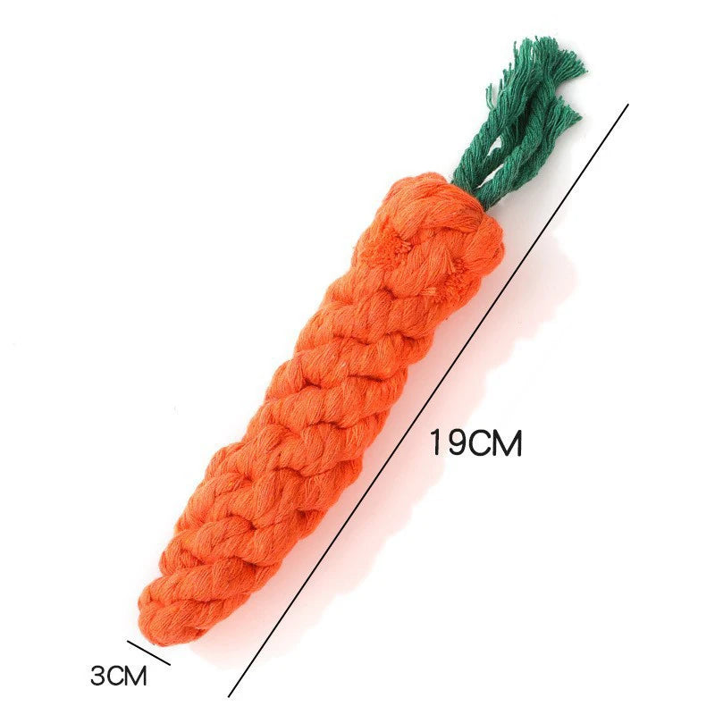 1pc Pet Dog Toys Cartoon Animal Dog Chew Toys Durable Braided Bite Resistant Puppy Molar Cleaning Teeth Cotton Rope Toy