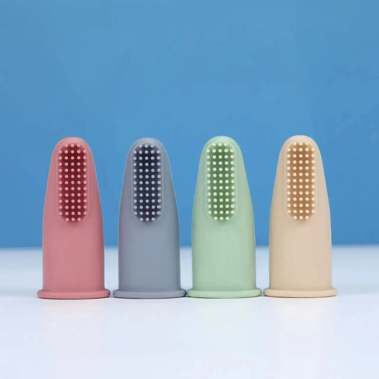 Dog Cat Super Soft Pet Finger Toothbrush Teeth Cleaning Bad Breath Care Nontoxic Silicone Tooth Brush Dog Cat Cleaning Supplies
