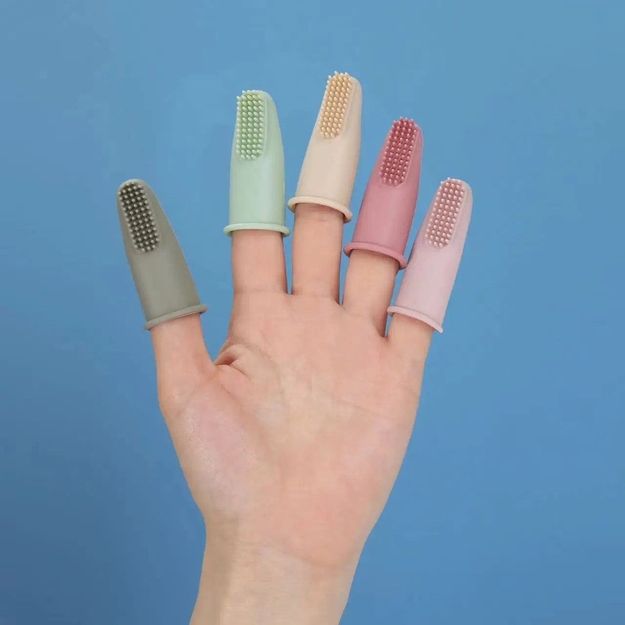 Dog Cat Super Soft Pet Finger Toothbrush Teeth Cleaning Bad Breath Care Nontoxic Silicone Tooth Brush Dog Cat Cleaning Supplies