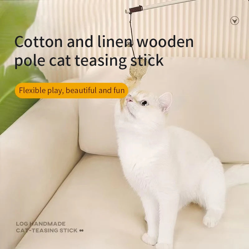 Teaser Feather Cat Wand Toy