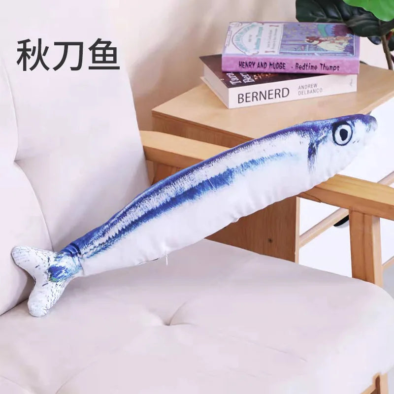 Cat Toy Training Entertainment Fish Plush Stuffed Pillow 20Cm Simulation Fish Cat Toy Fish Interactive Pet Chew Toy Pet Supplies