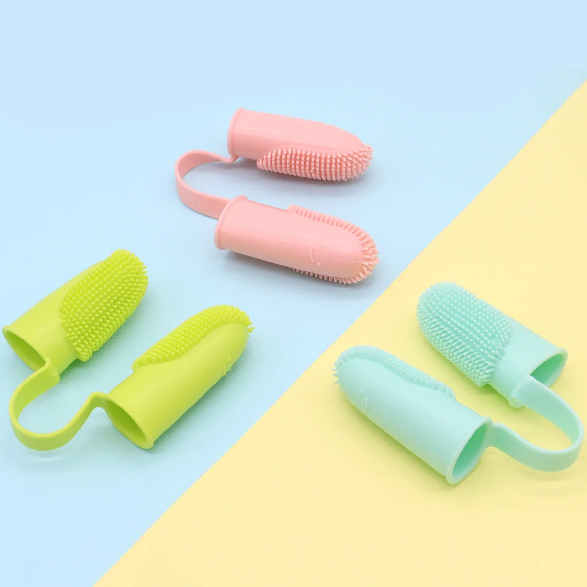 Dog Super Soft Double Finger Toothbrush – TPR Pet Teeth Cleaning Tool for Bad Breath & Oral Care.