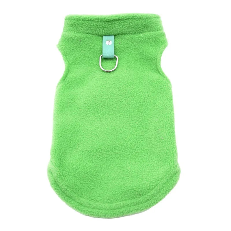 Soft Fleece Dog Vest Puppy Cat Clothes Spring Winter Outdoors Warm Vest Sweater Costumes Jacket Yorkshire Clothes For Small Dogs