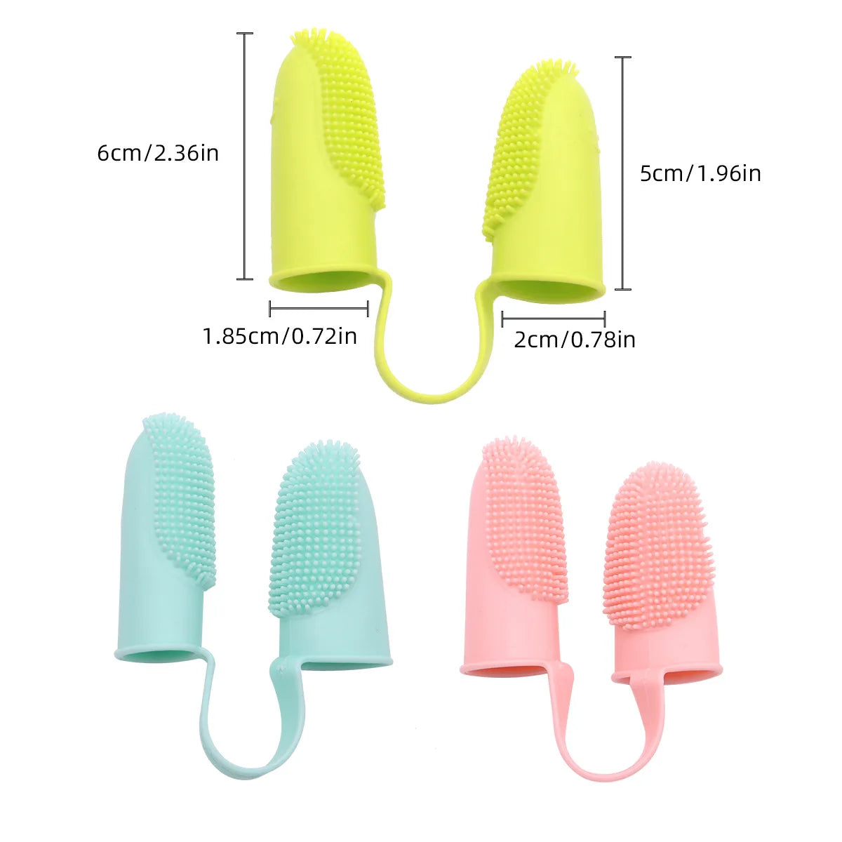 Dog Super Soft Double Finger Toothbrush – TPR Pet Teeth Cleaning Tool for Bad Breath & Oral Care.