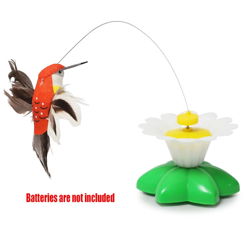 Automatic Electric Rotating Cat Toy Colorful Butterfly Bird Animal Shape Plastic Funny Pet Dog Kitten Interactive Training Toys