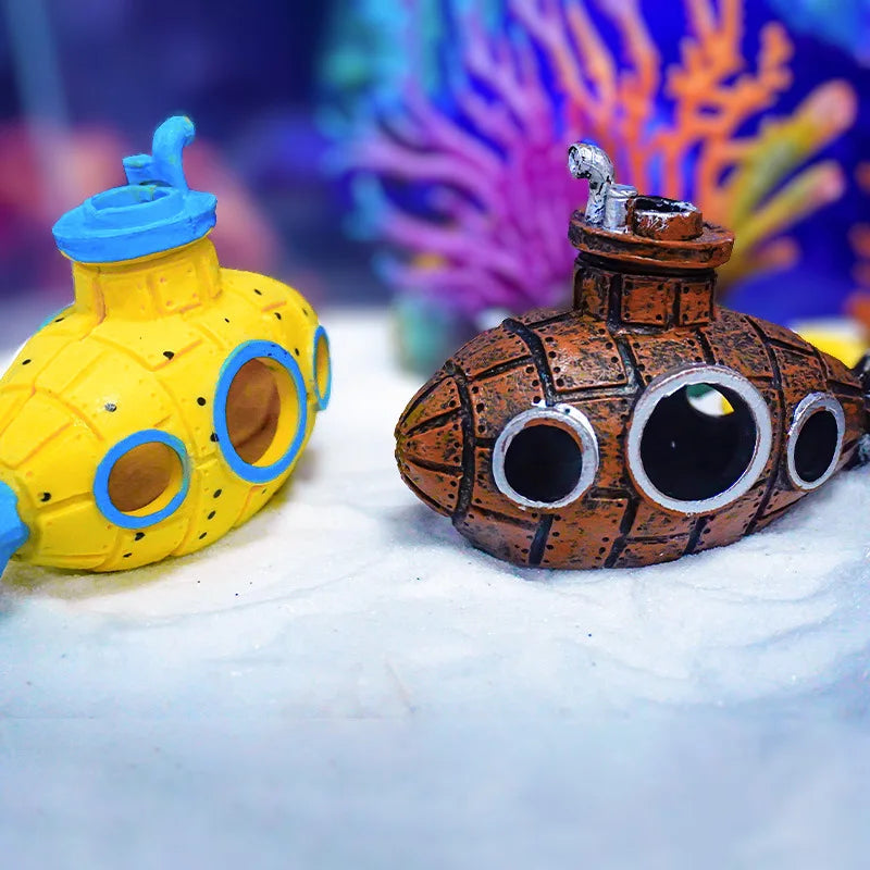 Resin Submarine Ornaments Fish Shrimp Shelter Cave Landscaping Accessories for Aquarium Fish Tank Decorations
