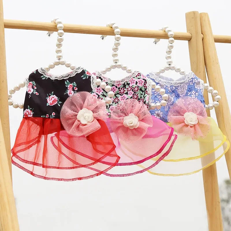 Dress for Dog Pets Clothes Chihuahua Wedding Dress Skirt Cloth Accessory Dog Pet Dress Supplies Hanbok Cat Costume