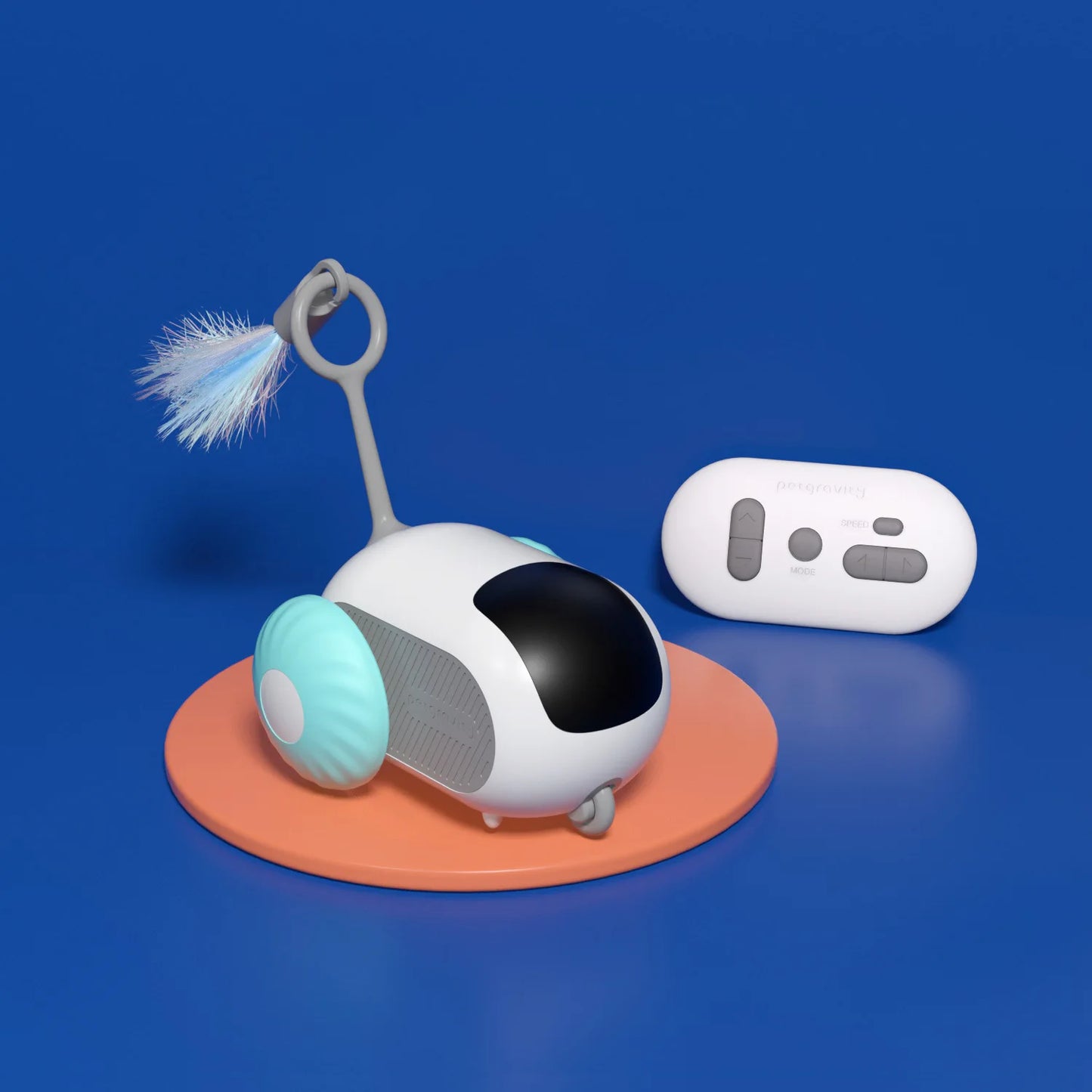 Smart Cat Toy Automatic Moving Remote Controlled Toy Car for Cats Dogs Interactive Playing Training Pet Supplies