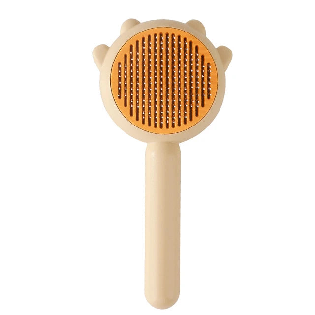 1Pcs Pet Hair Removal Brush Grooming Comb Self Cleaning Dog Slicker Brush with Massage Teeth Dogs Cats Pet Grooming Supplies
