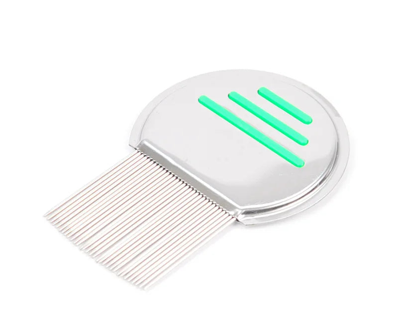 Stainless Steel Terminator Lice Comb – Super Density Teeth Comb for Pets & Kids, Removes Nits & Head Lice.