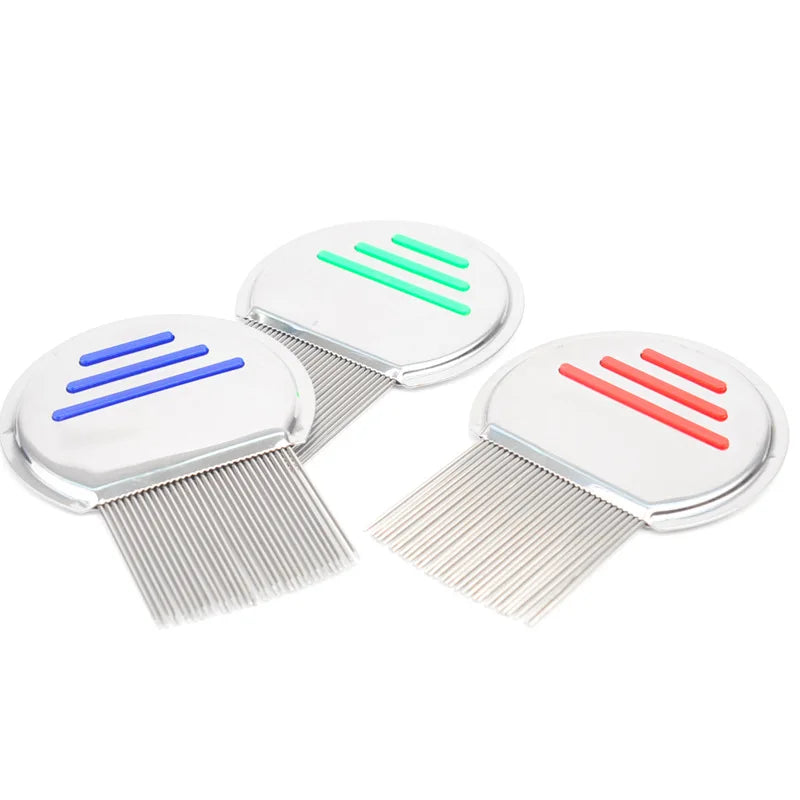 Stainless Steel Terminator Lice Comb – Super Density Teeth Comb for Pets & Kids, Removes Nits & Head Lice.