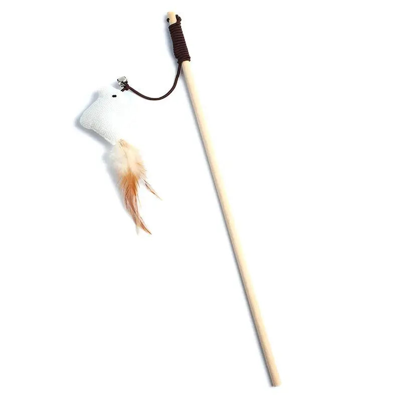 Teaser Feather Cat Wand Toy