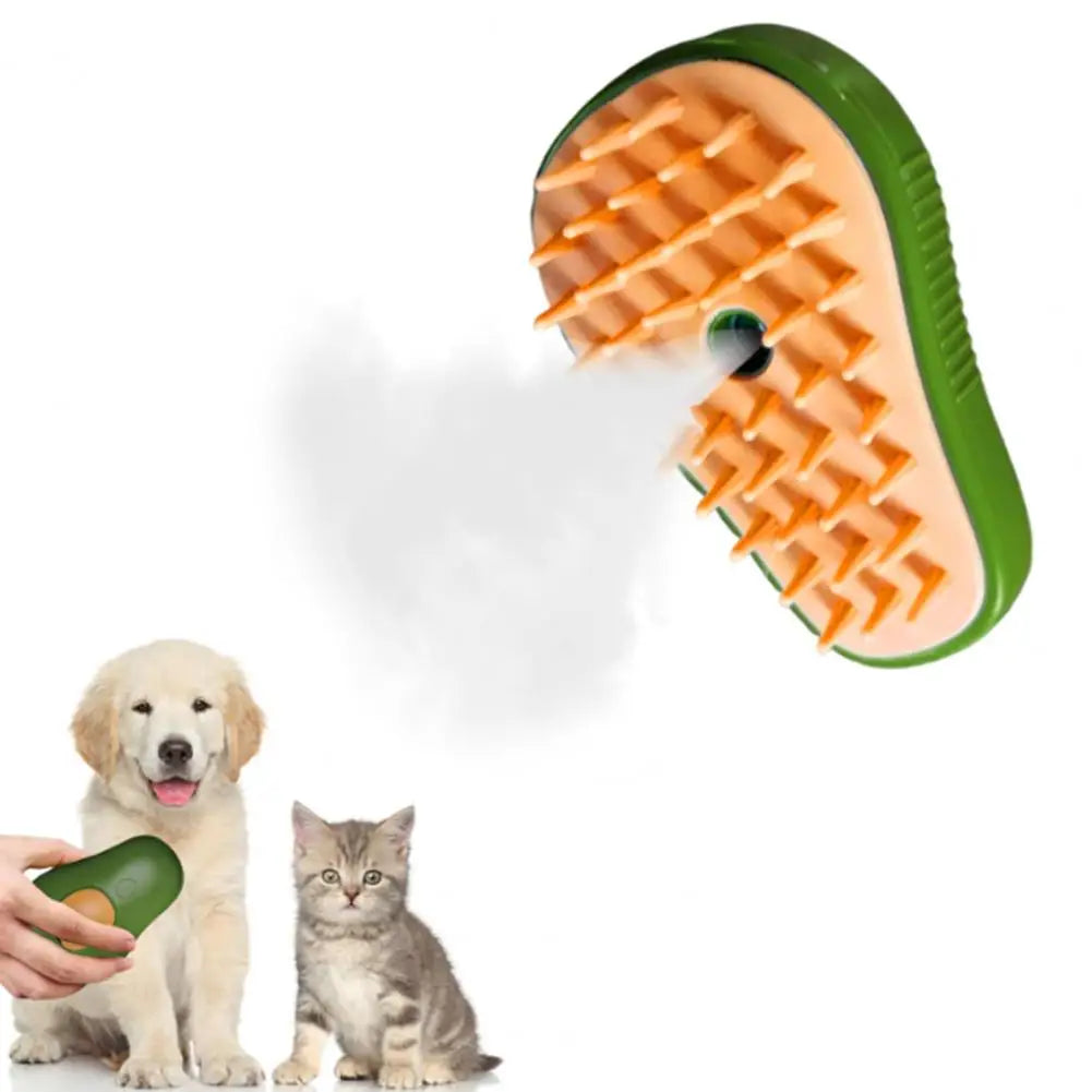 Pet Steam Brush Tangled Fur Brush for Pets 3-in-1 Self-cleaning Pet Massage Brush for Gentle Dog Shedding for Removing for Cats