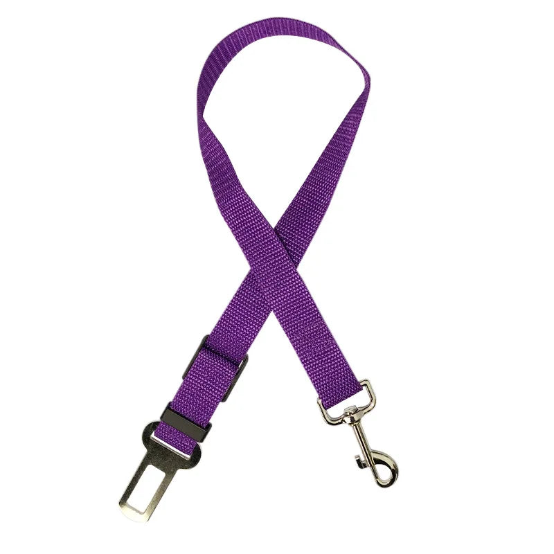 Adjustable Pet Cat Dog Car Seat Belt Pet Seat Vehicle Dog Harness Lead Clip Safety Lever Traction Dog Collars Dog Accessoires
