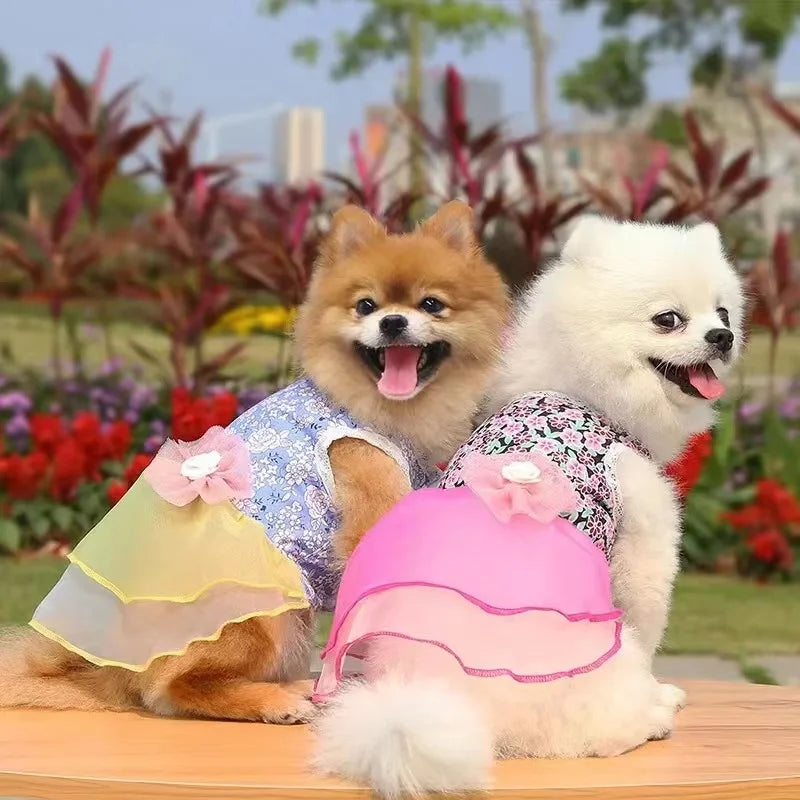 Dress for Dog Pets Clothes Chihuahua Wedding Dress Skirt Cloth Accessory Dog Pet Dress Supplies Hanbok Cat Costume