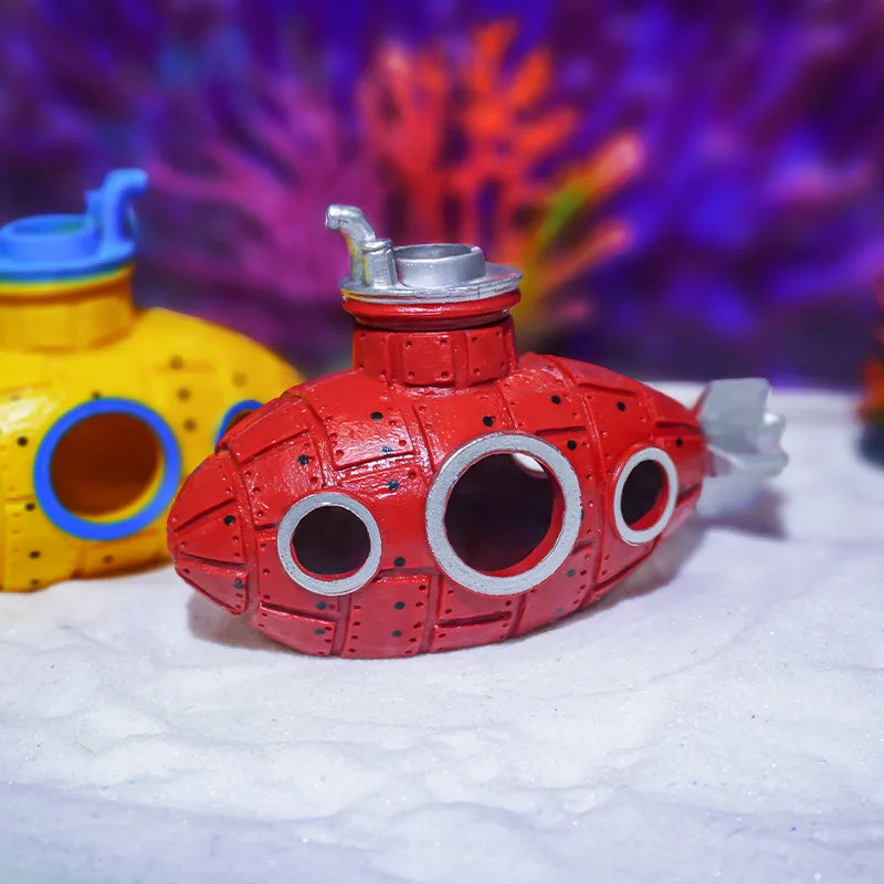 Resin Submarine Ornaments Fish Shrimp Shelter Cave Landscaping Accessories for Aquarium Fish Tank Decorations