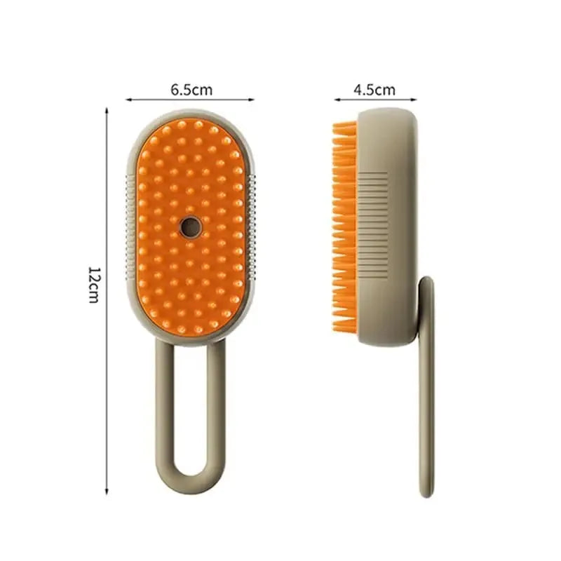 Rechargeable Steam Grooming Brush Steamy To Remove Loose Hair 3 in1 Electric Self Cleaning Spray Dog Brush Massage Pet Combs