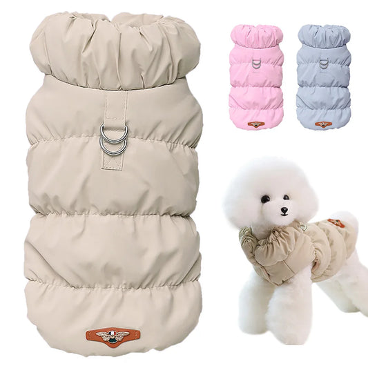 Winter Padded Puppy & Cat Coat Jacket for Small to Medium Dogs, Chihuahua, French Bulldog, Poodle Vest