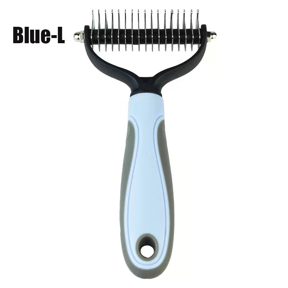 Professional Pet Deshedding Brush Dog Hair Remover Pet Fur Knot Cutter Puppy Cat Comb Brushes Dogs Grooming Shedding Supplies