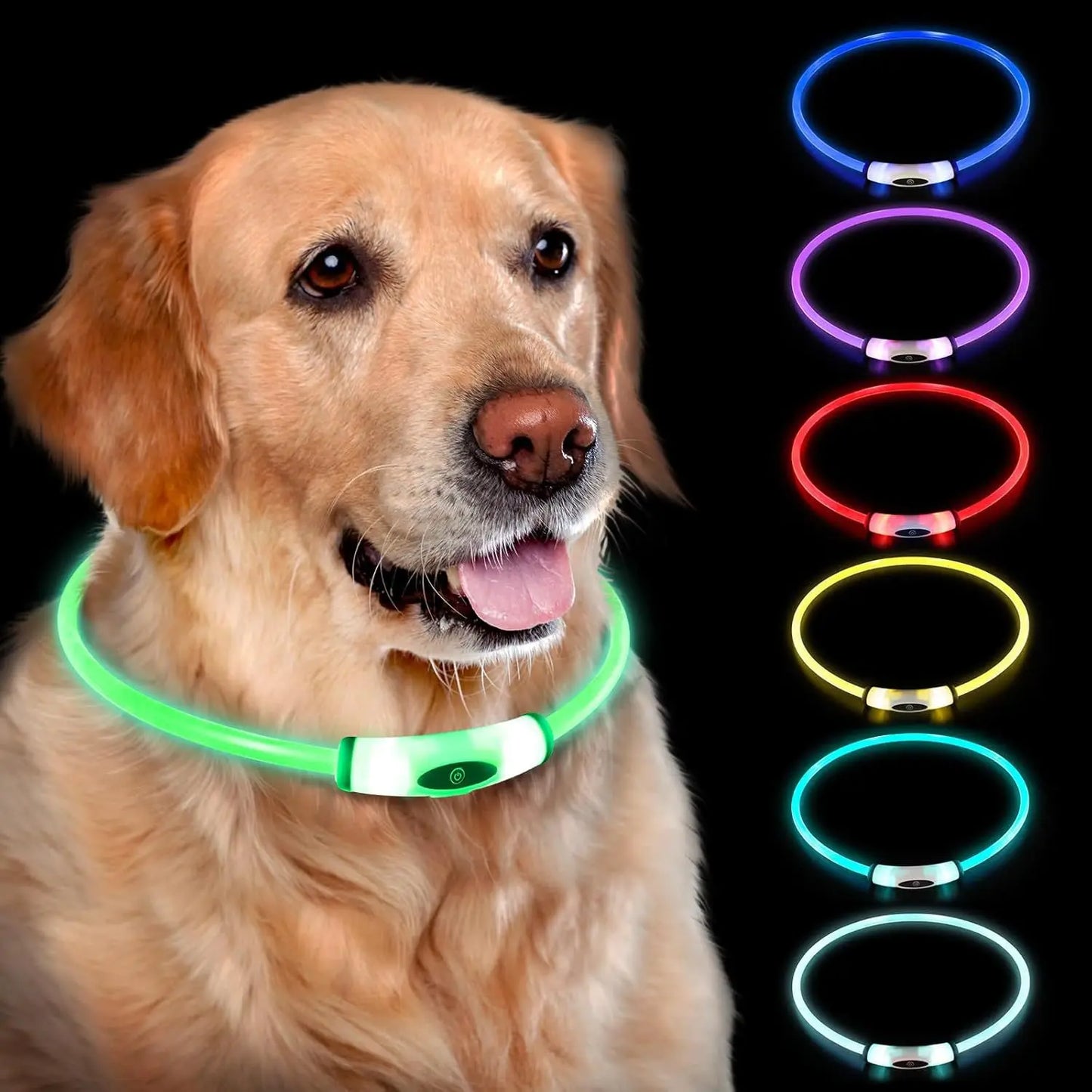 Led Dog Collar Luminous Usb Cat Dog Collar 3 Modes Led Light Glowing Loss Prevention LED Collar For Dogs Pet Dog Accessories