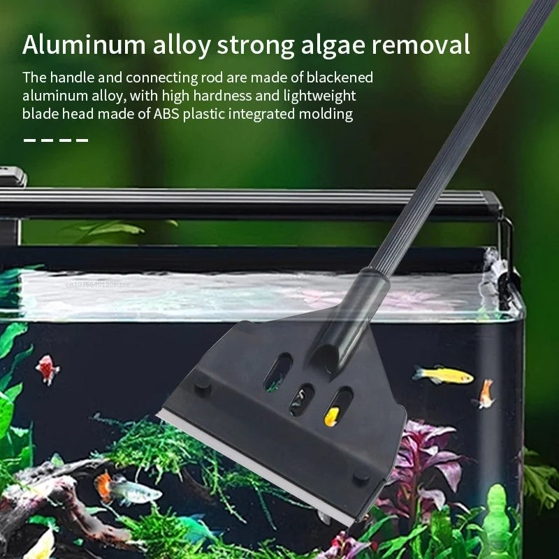 Fish Tank Cleaning Tool Flat Sand Algae Removal Dual-use Glass Algae Removal Scraper Household Cleaning Tool aquarium accessorie