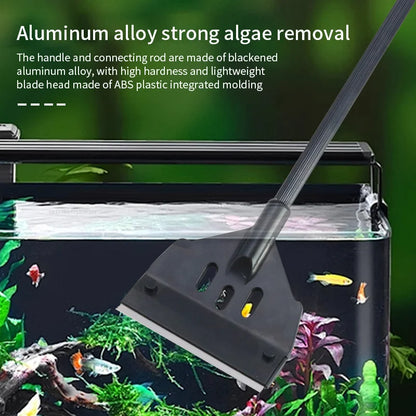 Fish Tank Cleaning Tool Flat Sand Algae Removal Dual-use Glass Algae Removal Scraper Household Cleaning Tool aquarium accessorie