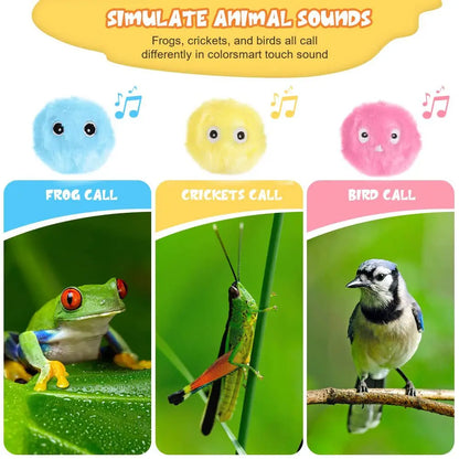 Smart Cat Toys Interactive Ball Plush Electric Catnip Training Toy Kitten Touch Sounding Pet Product Squeak Toy Ball Cat Supplie
