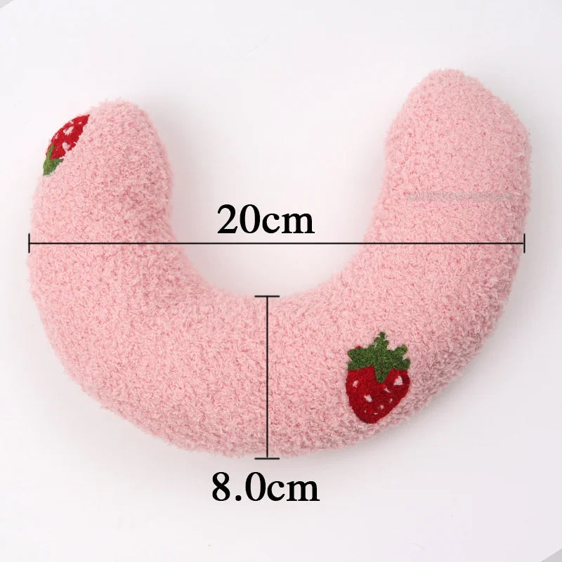 Little Pillow for Cats Fashion Neck Protector Deep Sleep Puppy U-Shaped Pillow Cat Pillow Kitten Headrest Dog Sleeping Pillow