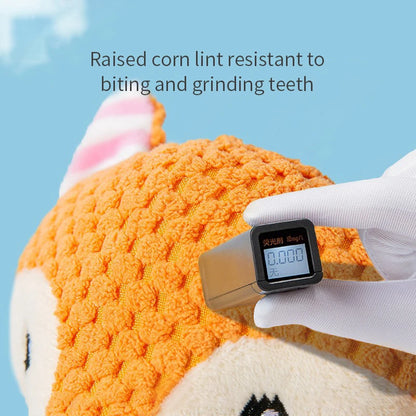 Pet Plush Toy Cat Dog Puzzle Toy Cute Animals Bite Resistant Interactive Squeaky Pet Dog Teeth Cleaning Chew Toy Pet Supplies