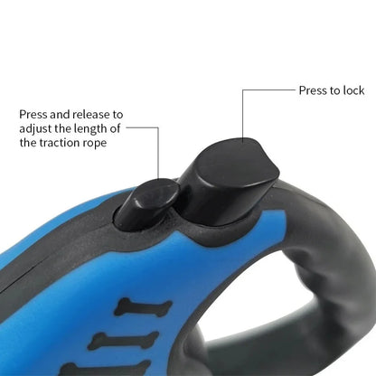 3 Meters 5 Meters Retractable Dog Leash Pet Leash Traction Rope Belt Automatic Flexible Leash For Small Medium Large Dog Product