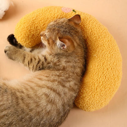 Little Pillow for Cats Fashion Neck Protector Deep Sleep Puppy U-Shaped Pillow Cat Pillow Kitten Headrest Dog Sleeping Pillow