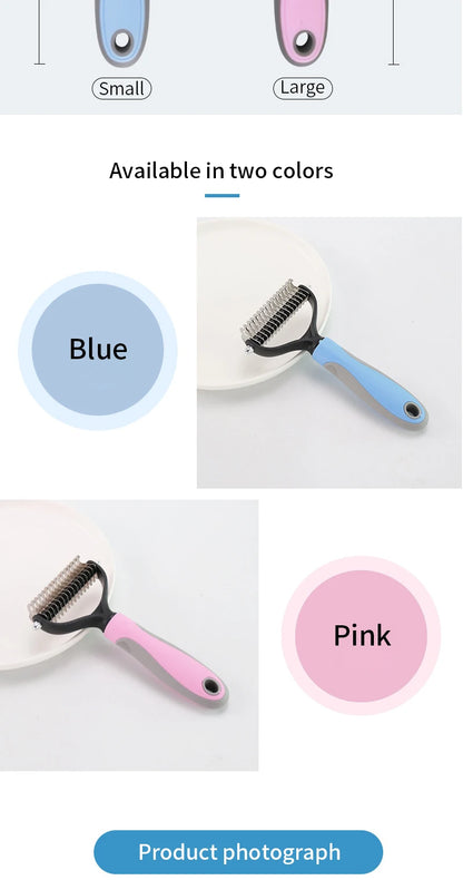 Professional Pet Deshedding Brush Dog Hair Remover Pet Fur Knot Cutter Puppy Cat Comb Brushes Dogs Grooming Shedding Supplies