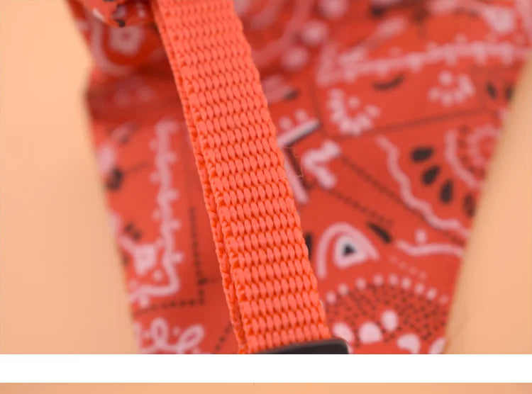 Pet Dog Neck Scarf Puppy Cat Dog Collar Bandana Collar Scarf with Leather Collar Accessories Adjustable Pet Puppy Cat Scarf