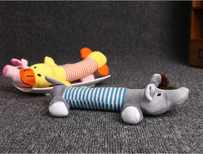 Pet Dog Toy Squeak Plush Toy For Dogs Supplies Fit for All Puppy Pet Sound Toy Funny Durable Chew Molar Cute Toy Pets Supplies