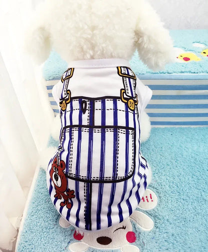 Pet Dog Clothes Clothing Cartoon  Puppy Dogs Soft Vests Summer Shirt Casual T-Shirt for Small Pet Supplies vest for dogs