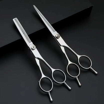 Pet Grooming Scissors Dog Hair Tool Set Professional Trimming Scissors Bent Scissors Teddy Haircutting Scissors Pet Clippers