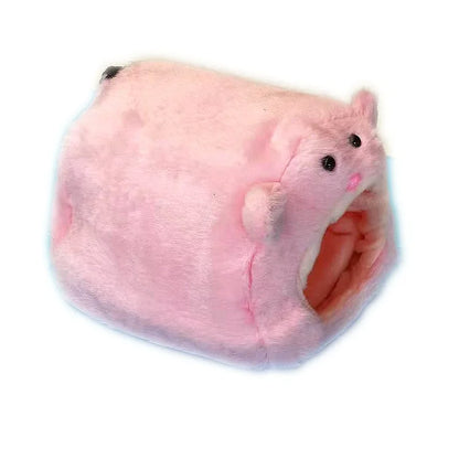 Hamster Soft Warm Bed Rat Hammock Pig Squirrel Winter Pet Toy Hamster Cage House Hanging Nest+Mat House Bed Animal Mice Rat Nest