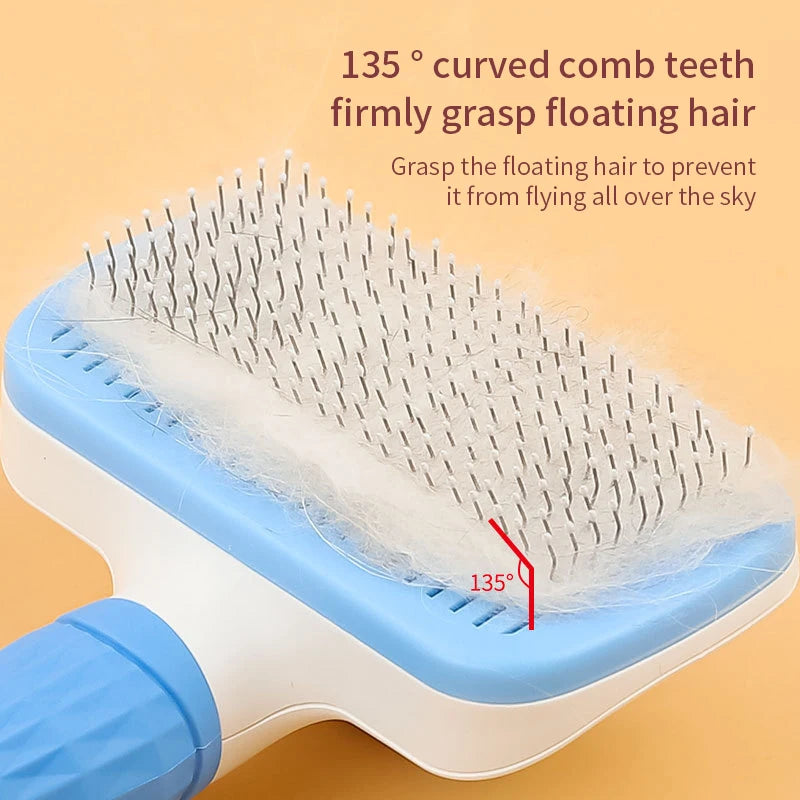 Dog Hair Remover Brush – Grooming & Care Comb for Long-Haired Dogs and Cats, Bath Brush & Shedding Tool.
