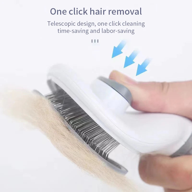 Pet Comb Stainless Steel Needle Comb Dog And Cat Hair Removal Floating Hair Cleaning Beauty Skin Care Pet Dog Cleaning Brush