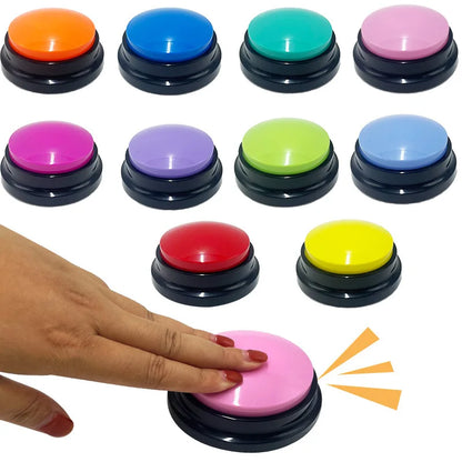 Funny Dog Recordable Pet Toys Travel Talking Pet Starters Pet Speaking Buttons Portable Cute Pet Supplies Communication Dog