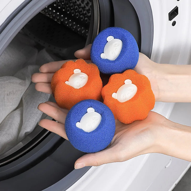 Pet Hair Remover Reusable Ball Wool Sticker Cat Hair Remover Pet Fur Lint Catcher Cleaning Tools Laundry Washing Machine Filter