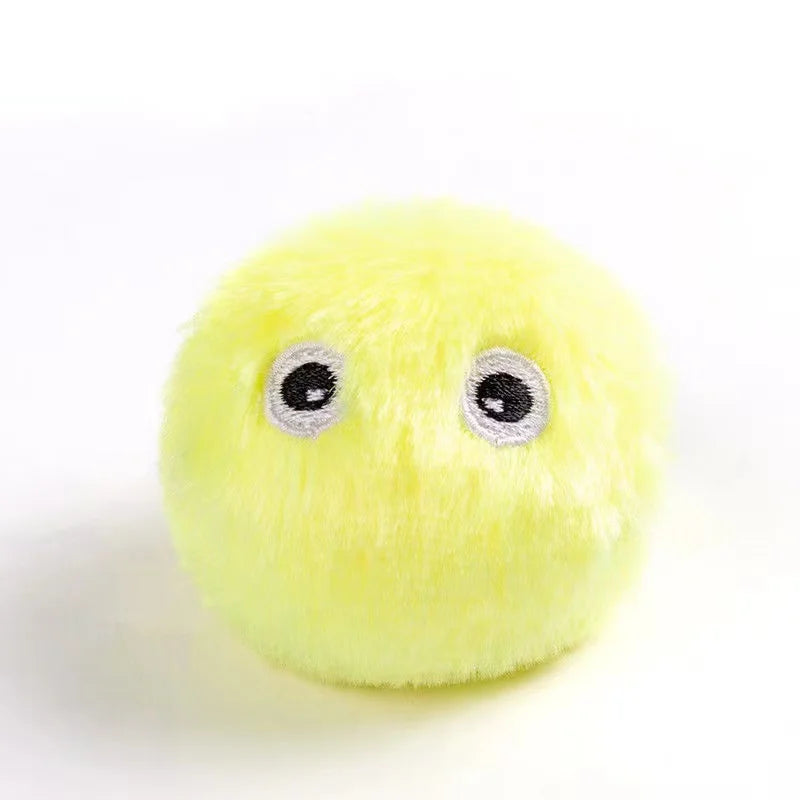 Smart Cat Toys Interactive Ball Plush Electric Catnip Training Toy Kitten Touch Sounding Pet Product Squeak Toy Ball Cat Supplie