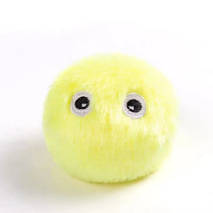 Smart Cat Toys Interactive Ball Plush Electric Catnip Training Toy Kitten Touch Sounding Pet Product Squeak Toy Ball Cat Supplie