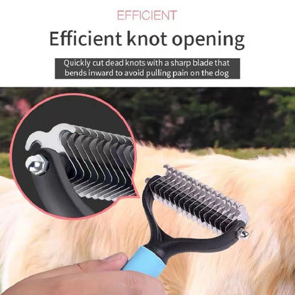 Professional Pet Deshedding Brush Dog Hair Remover Pet Fur Knot Cutter Puppy Cat Comb Brushes Dogs Grooming Shedding Supplies