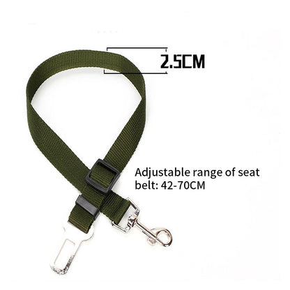 Adjustable Pet Cat Dog Car Seat Belt Pet Seat Vehicle Dog Harness Lead Clip Safety Lever Traction Dog Collars Dog Accessoires