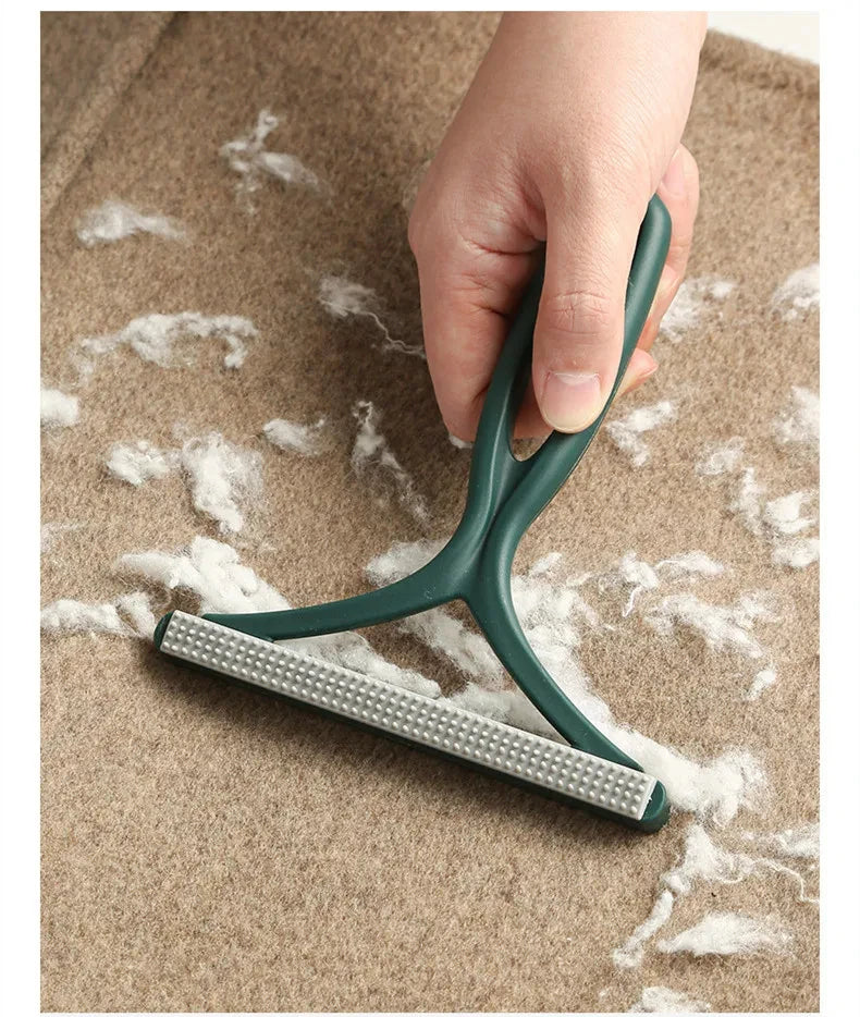 1pc 2in1 Double Sided Pet Hair Remover Lint Remover Clean Tool Shaver Sweater Cleaner Fabric Shaver Scraper For Clothes Carpet